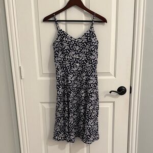 GAP Navy and White Floral Mini Dress